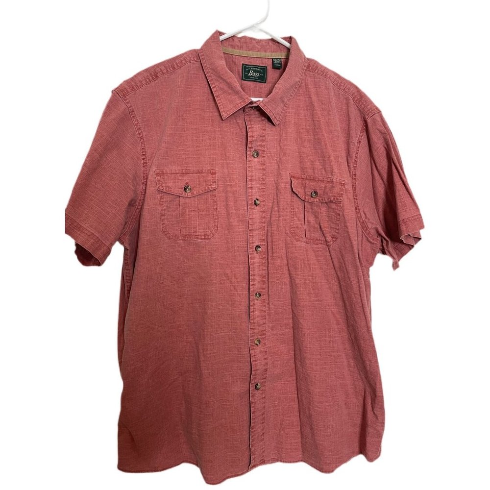 G.H Bass Short Sleeve Button Up Shirt Men’s Size XXL